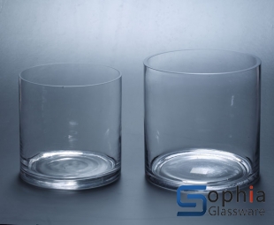 Cylinder glass vase  SY014-026