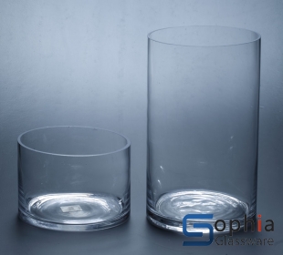 Cylinder glass vase  SY015-016