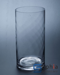 Line cylinder glass vases  SY021