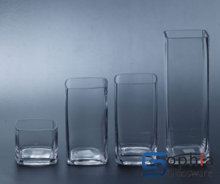 Square glass vase SF013Y-016Y