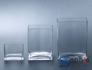 Square glass vase SF022,023,027