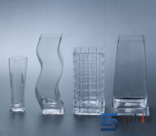 Square glass vase SFE004,009,005,008