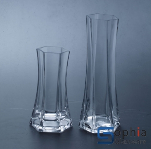Square glass vase SFE006-007