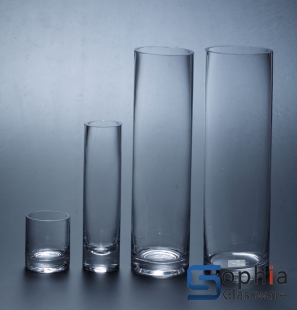 Cylinder glass vase SY001-002-003-004