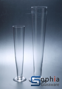 Footed glass vase SYT005-006