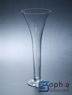 Flared glass vase SYT009