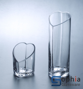 Heart glass vase SYT032,033