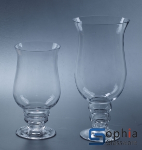 Footed glass vase SYZ011-012
