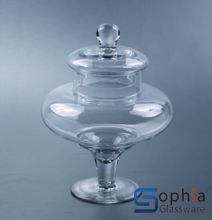 Glass candy jar SYZ027