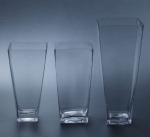 Square tapered glass vase  SFD006-008