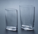 Ridged glass vase SYB010-011