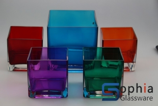 Colored glass vases SCP020-021