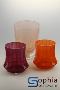Colored glass vases SCP043-044