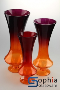 Colored glass vases SCP046-048