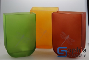 Colored glass vases SCP049