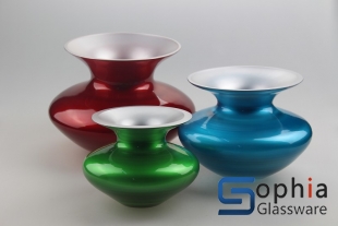 Colored glass vases SCP051-053