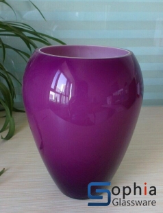 Purple glass vase