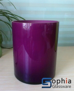 Purple cylinder vase SC067