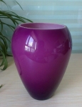 Purple glass vase