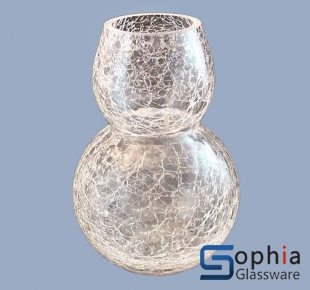 Cracked glass vases SB012