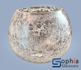 Cracked glass vases SB014