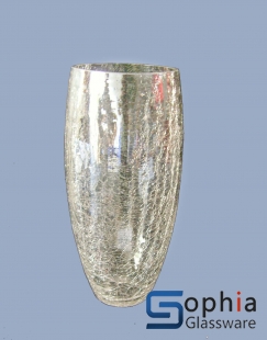 Cracked glass vases  SB018