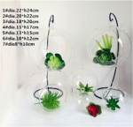 Glass vase with holder HB09