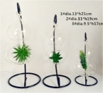GLASS VASES WITH HOLDER HB13