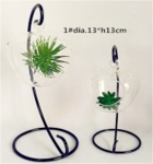 Glass vase with holder HB16