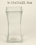 Machine Made Square Glass Vase SMZ043