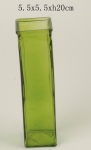 Machine Made Square Glass Vase SMZ059