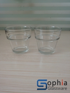 flower pot glass candle holders