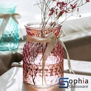 Machine Made Cylinder Glass Vase 