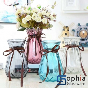 Machine Made Cylinder Glass Vase 