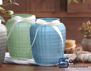 Machine Made Cylinder Glass Vase 