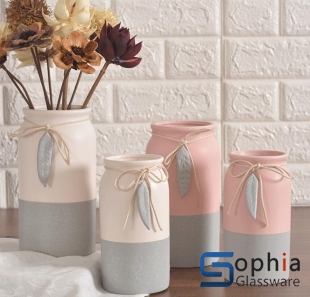 Machine Made Cylinder Glass Vase 