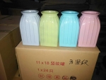 Machine Made Cylinder Glass Vase 